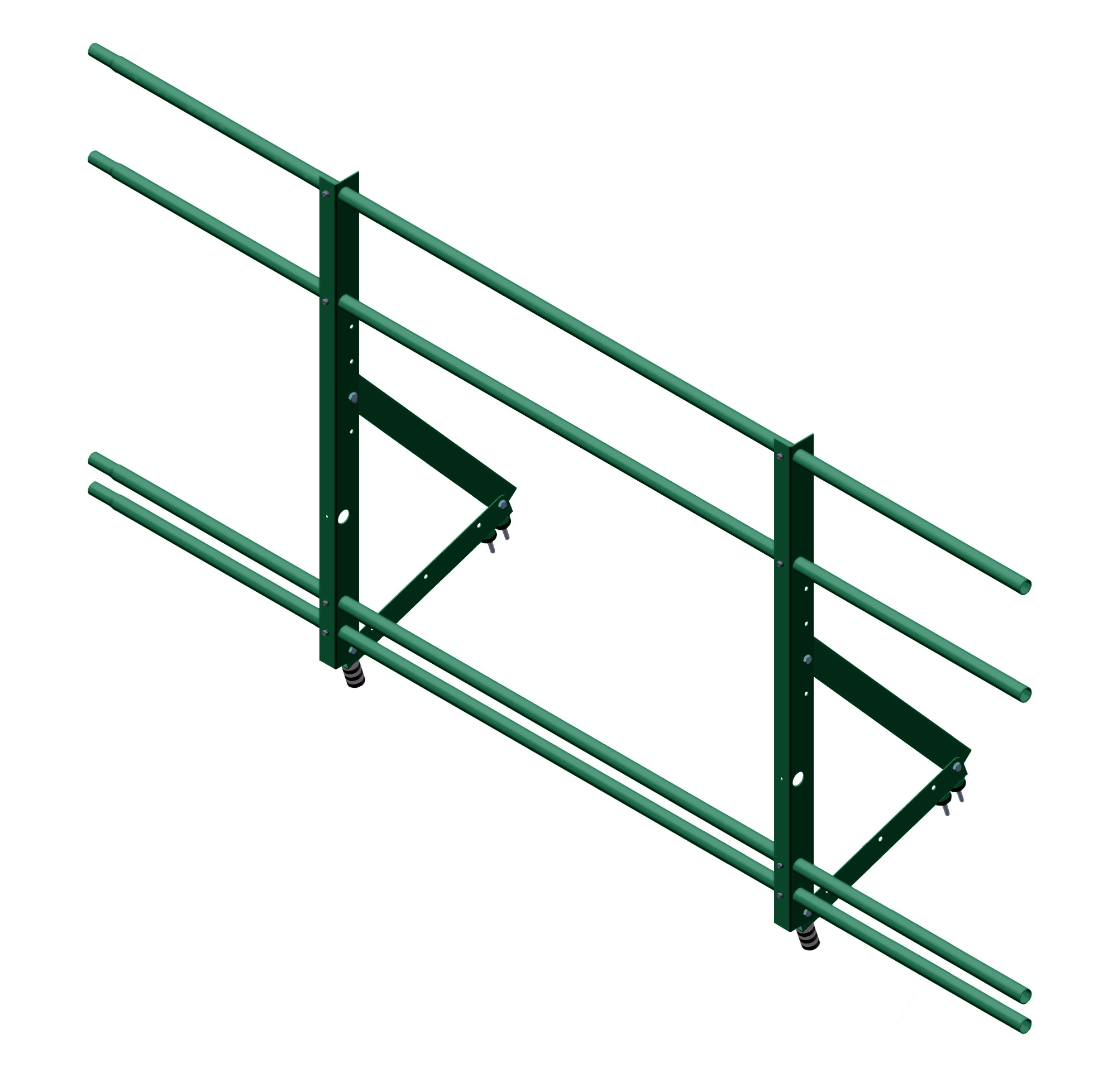 Ограждение кровельное со снегозадержателем Optima 1,2х2м RAL6005 изображение, анонсные картинки товара