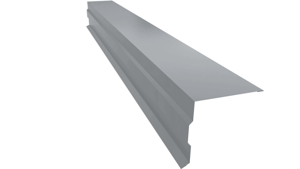 Планка торцевая фигурная 100х85 0,5 Satin с пленкой RAL 7004 сигнальный серый (2м) изображение, анонсные картинки товара