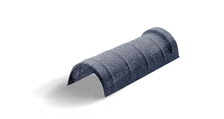 Конек полукруглый одинарный Mtile рустик изображение, анонсные картинки товара