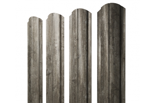 Штакетник Полукруглый Slim фигурный 0,45 Print Elite Nordic Wood TwinColor изображение, анонсные картинки товара