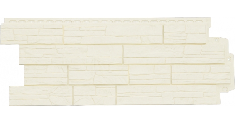 Фасадная панель Grand Line Сланец Classic молочный изображение, анонсные картинки товара