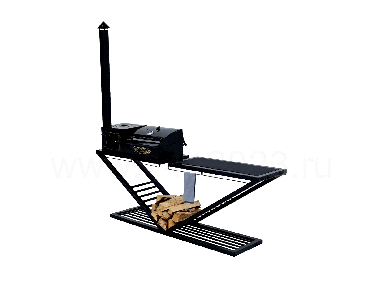 Мангал Лофт с топкой под казан М.403-Т4 изображение, анонсные картинки товара