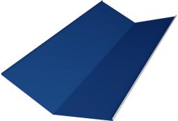 Планка ендовы нижней 300х300 0,5 Satin с пленкой RAL 5005 сигнальный синий (2м) изображение, анонсные картинки товара