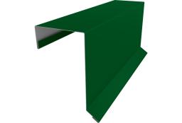Планка торцевая кровельная фальц 65х97 0,45 PE с пленкой RAL 6002 лиственно-зеленый (2м) изображение, анонсные картинки товара