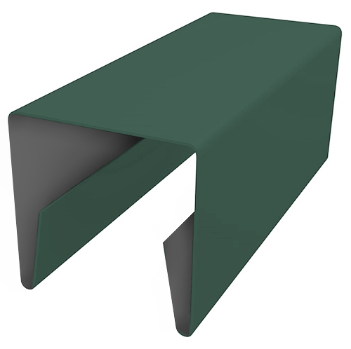 Планка П-образная заборная 20 0,5 Satin Matt TX RAL 6005 зеленый мох (3м) изображение, анонсные картинки товара