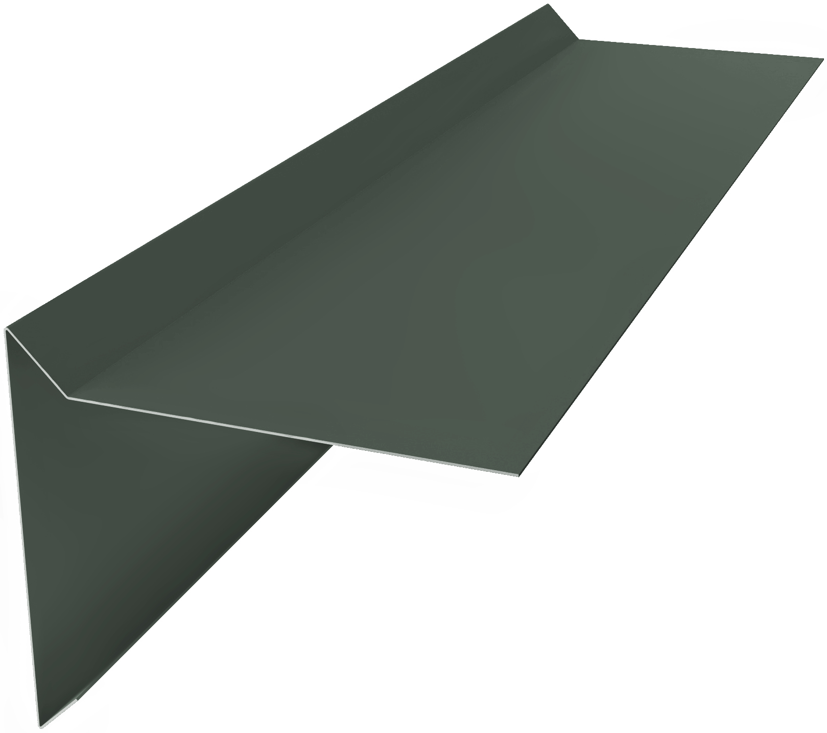 Планка вет. д/м.кровли 60х30х90 Фартук S5 0,5 GreenCoat Pural BT, matt RR 23 темно-серый (RAL 7024 мокрый асфальт) изображение, анонсные картинки товара