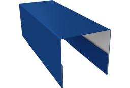 Планка П-образная заборная 20 0,5 Satin с пленкой RAL 5005 сигнальный синий (3м) изображение, анонсные картинки товара