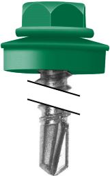 Саморез по металлу Daxmer 4,8х19 RAL 6029 (400) сверло №2 изображение, анонсные картинки товара
