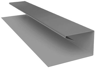 Планка П-образная завершающая сложная (КД) 0,5 Satin с пленкой RAL 7004 сигнальный серый (3м) изображение, анонсные картинки товара