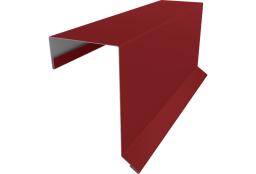 Планка торцевая кровельная фальц 65х97 0,45 PE с пленкой RAL 3011 коричнево-красный (3м) изображение, анонсные картинки товара