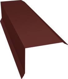 Планка торцевая 80х100 0,45 PE с пленкой RAL 3009 оксидно-красный (2м) изображение, анонсные картинки товара