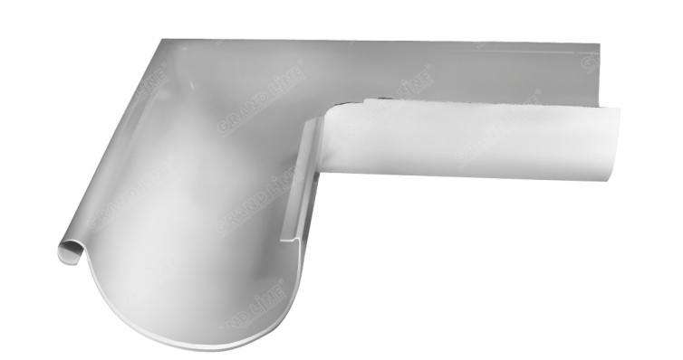 Угол желоба внешний Optima 90гр 125мм RAL 9003 изображение, анонсные картинки товара