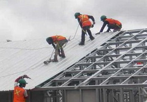 Работа монтаж горизонтальной обрешетки металлической (черный металл) на сварку изображение, анонсные картинки товара