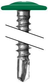 Саморез ПШС 4,2х25 RAL 6029 (500) изображение, анонсные картинки товара