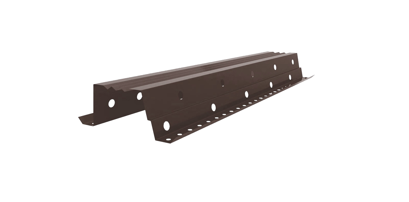 Вентилируемый прогон опорный фальц mini PE RAL 8017 шоколад (0,295 м) изображение, анонсные картинки товара