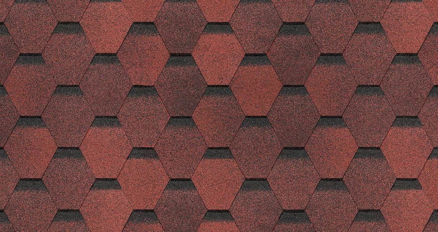 Гибкая черепица Döcke PIE EUROPA/ KARAT/ Красный изображение, анонсные картинки товара