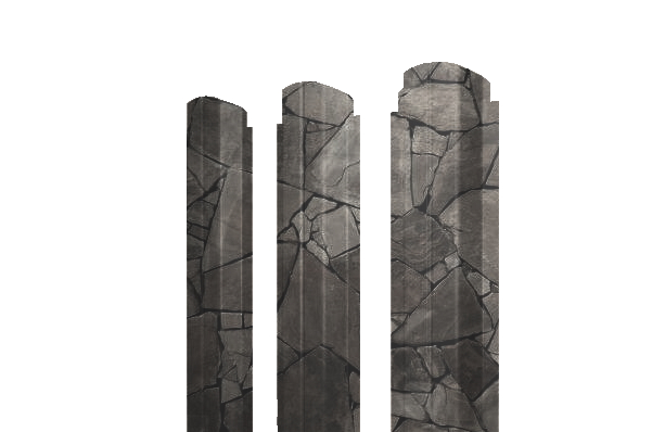 Штакетник П-образный А фигурный 0,45 Print Elite King Stone TwinColor изображение, анонсные картинки товара