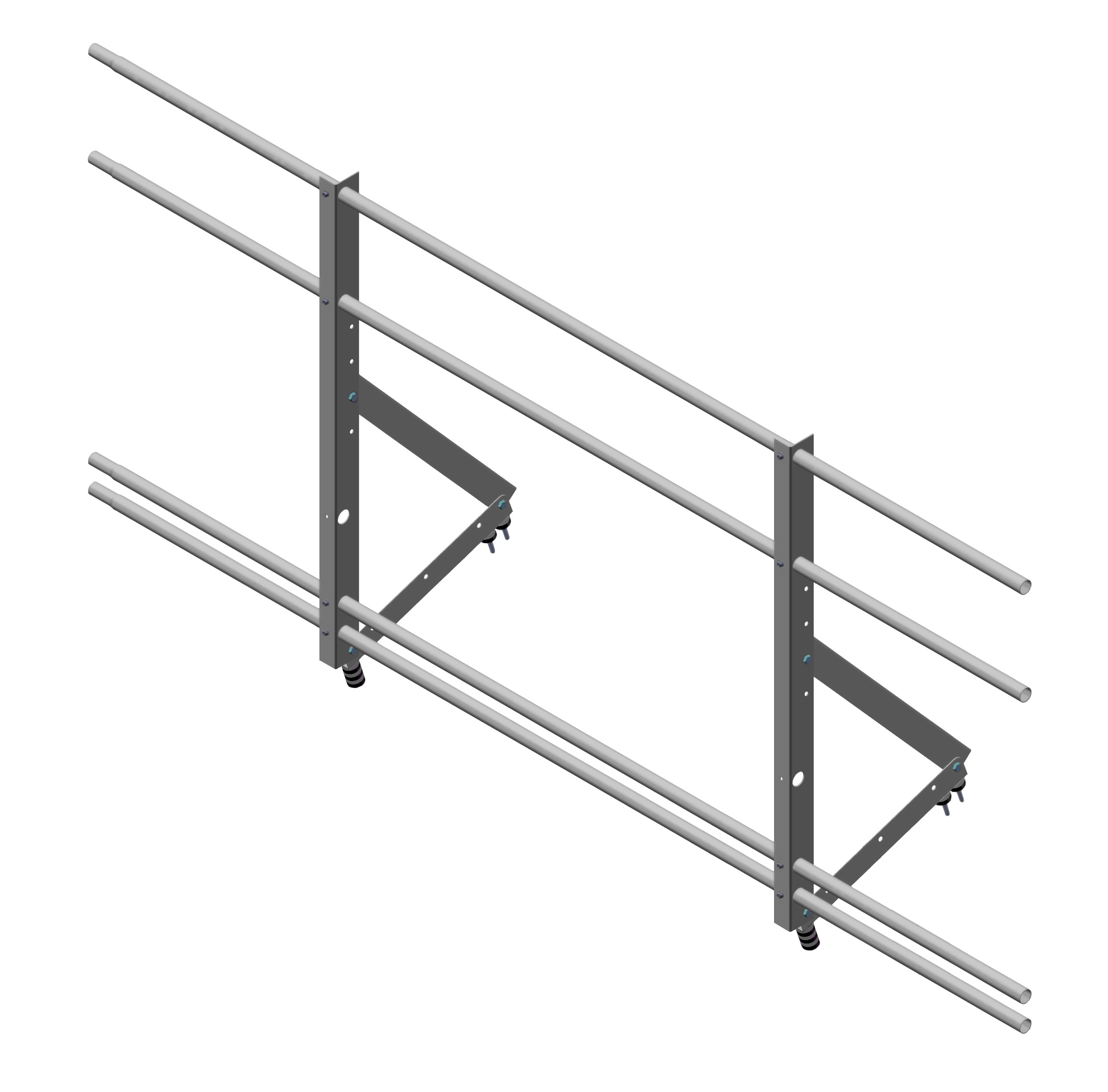 Ограждение кровельное со снегозадержателем Optima 1,2х2м RAL7004 изображение, анонсные картинки товара