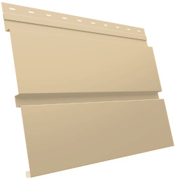 Металлический софит Квадро брус без перфорации 0,45 PE с пленкой RAL 1014 слоновая кость изображение, анонсные картинки товара