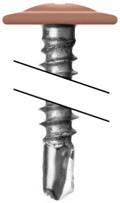 Саморез ПШС 4,2х19 RAL 3012 (1000) изображение, анонсные картинки товара