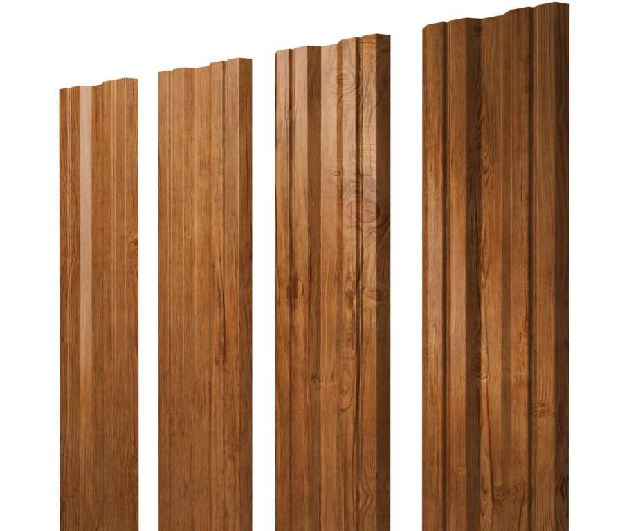 Штакетник Twin с прямым резом 0,45 Print-Double Elite Golden Wood изображение, анонсные картинки товара