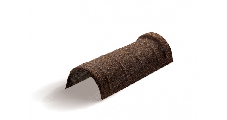 Конек полукруглый одинарный Mtile кофе изображение, анонсные картинки товара