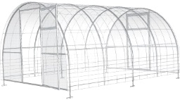Теплица 8м с поликарбонатом "Агросфера-Славянка 20*20" (3*2м) (шаг дуг 0,67) с монтажом на брус изображение, анонсные картинки товара