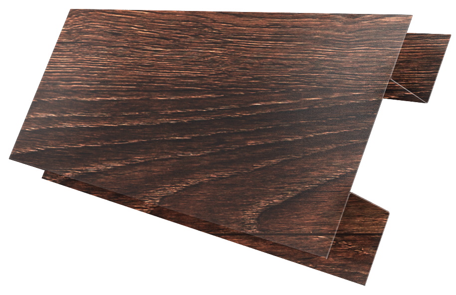 Планка H-образная Экобрус 0,45 Print Elite с пленкой Chestnut Wood TwinColor (3м) изображение, анонсные картинки товара
