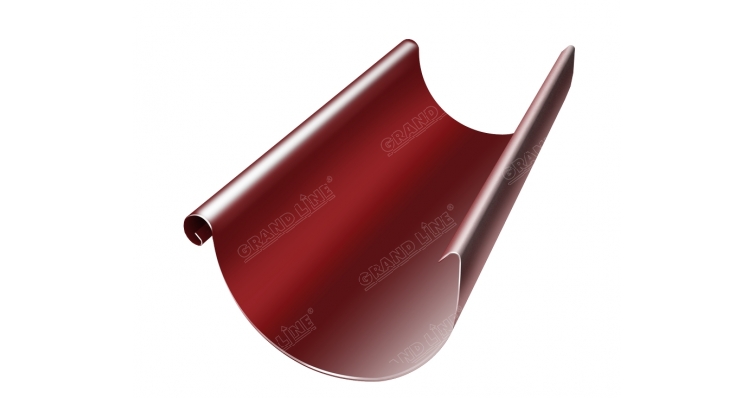 Желоб полукруглый 125 мм 3 м RAL 3011 коричнево-красный изображение, анонсные картинки товара