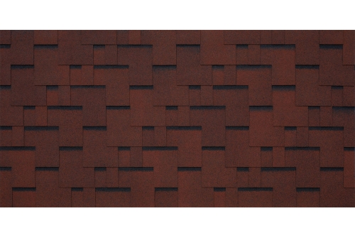 Битумная черепица TEGOLA SANREMO rosso 402 (красный) изображение, анонсные картинки товара