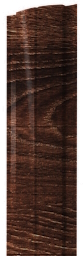 Штакетник Полукруглый Slim с прямым резом 0,45 Print Elite Chestnut Wood TwinColor изображение, анонсные картинки товара