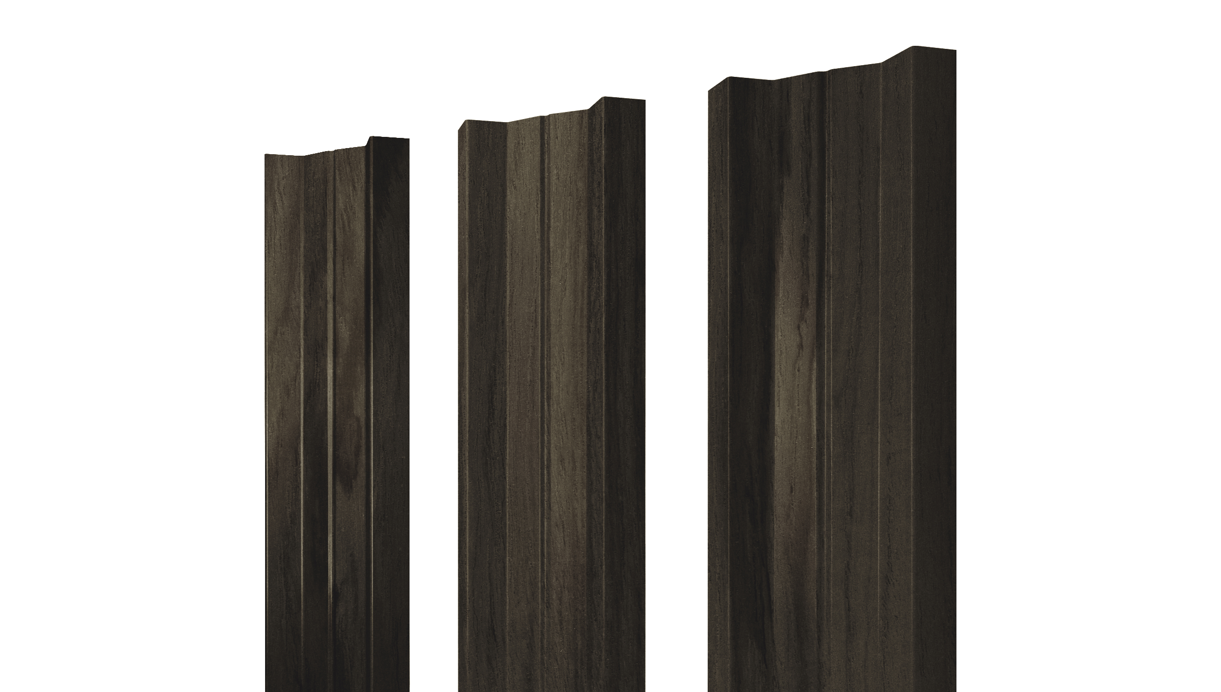 Штакетник М-образный А с прямым резом 0,45 Print Elite Coffee Wood Blesk TwinColor изображение, анонсные картинки товара