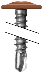Саморез ПШС 4,2х19 RAL 8023 (1000) изображение, анонсные картинки товара