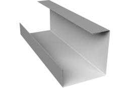 Планка угла внутреннего составная нижняя 0,5 Satin с пленкой RAL 7004 сигнальный серый (2м) изображение, анонсные картинки товара