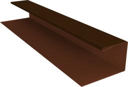 Планка П-образная (Блок-хаус, Экобрус) Grand Line 0,45 Print Elite Choco Wood TwinColor (3м) изображение, анонсные картинки товара