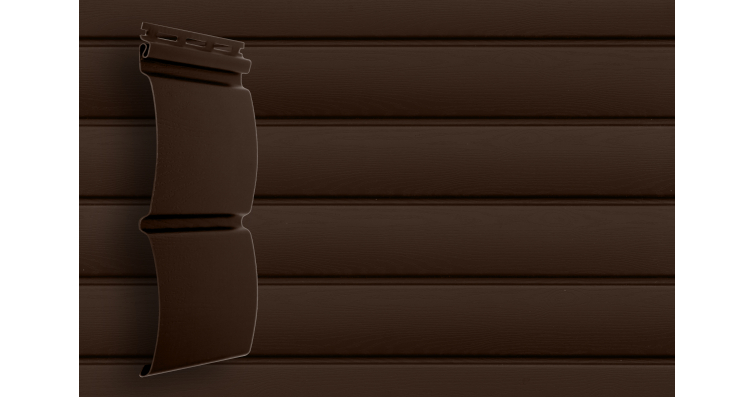 Сайдинг Блок-хаус Grand Line Acryl темный дуб (3,0м) изображение, анонсные картинки товара