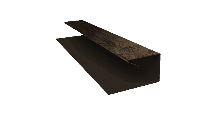 Планка П-образная БХ new 0,45 Print Elite Coffee Wood TwinColor (3м) изображение, анонсные картинки товара