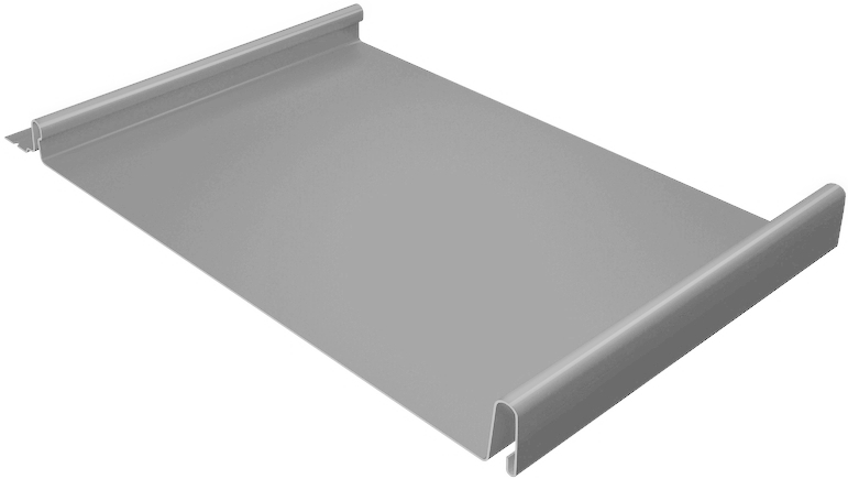 Кликфальц 0,5 Satin RAL 9006 бело-алюминиевый изображение, анонсные картинки товара