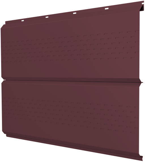 Софит металлический полная перфорация 0,45 Drap TX с пленкой RAL 3005 красное вино изображение, анонсные картинки товара