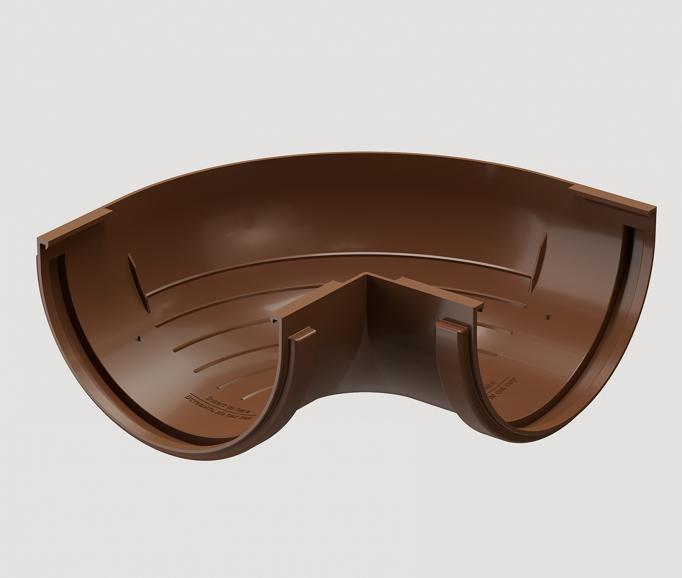 Döcke STANDARD Угловой элемент внешний 120 мм * 90˚ (Светло-коричневый) изображение, анонсные картинки товара