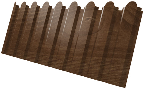 Профнастил С20A фигурный 0,45 Print Premium Antique Wood TwinColor изображение, анонсные картинки товара