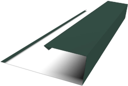 Планка торцевая страховочная Grand Line 0,5 Satin с пленкой RAL 6005 зеленый мох (2м) изображение, анонсные картинки товара