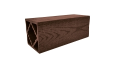 Столб ДПК Grand Line 100х100мм тиснение (на трубу) Шоколад 1м (ШТх4) изображение, анонсные картинки товара