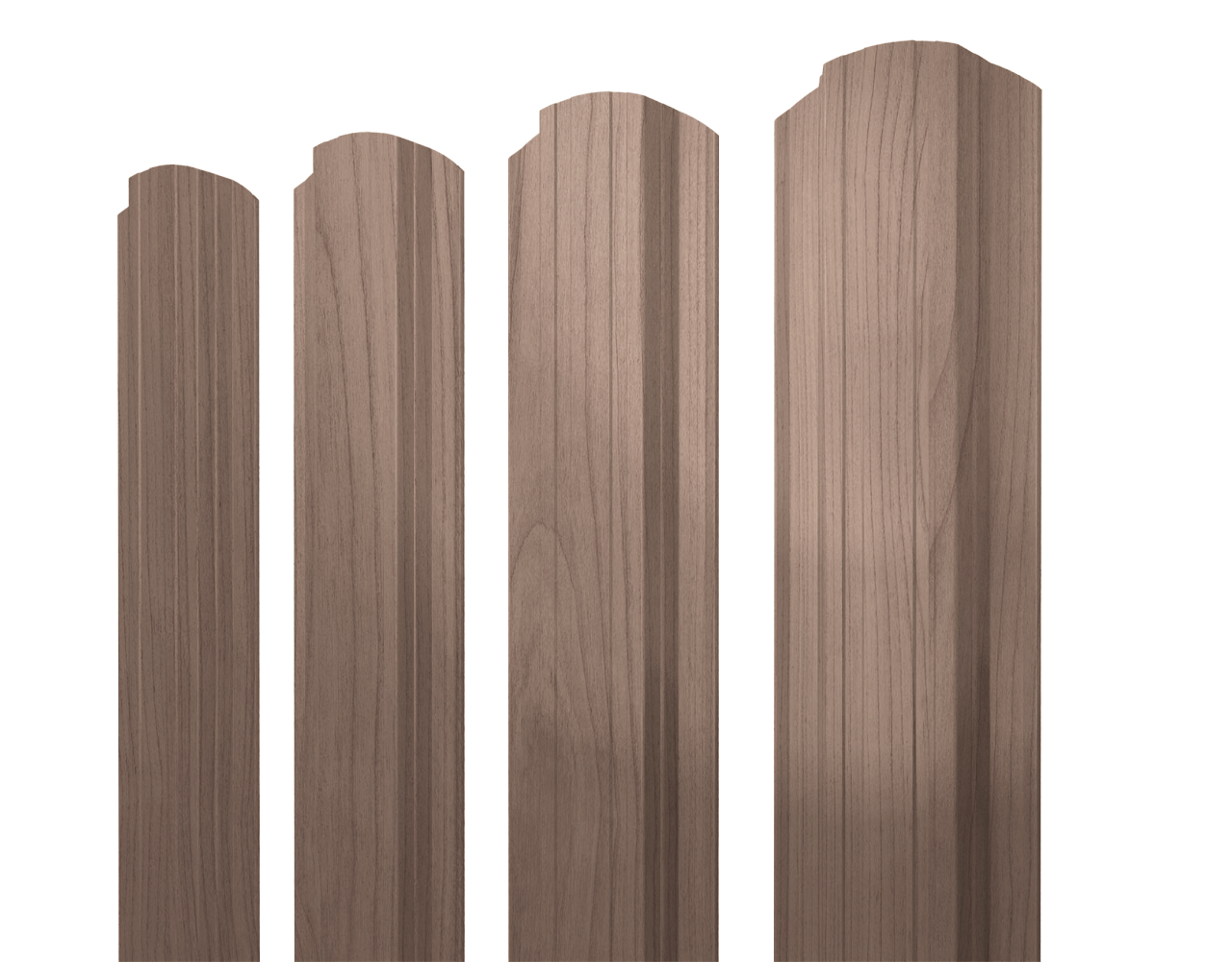 Штакетник Прямоугольный фигурный 0,45 Print Elite White Wood TwinColor изображение, анонсные картинки товара