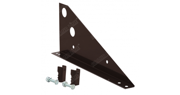 Кронштейн снегозадержателя для фальцевой кровли Optima RAL 8017 изображение, анонсные картинки товара