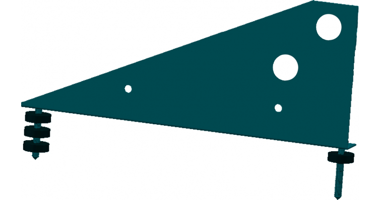 Кронштейн снегозадержателя универсальный Optima RAL 5021 изображение, анонсные картинки товара