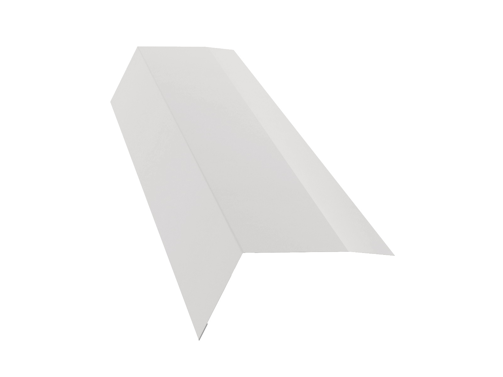 Планка карнизная широкая 100х85 0,45 PE с пленкой RAL 9003 сигнальный белый (3м) изображение, анонсные картинки товара