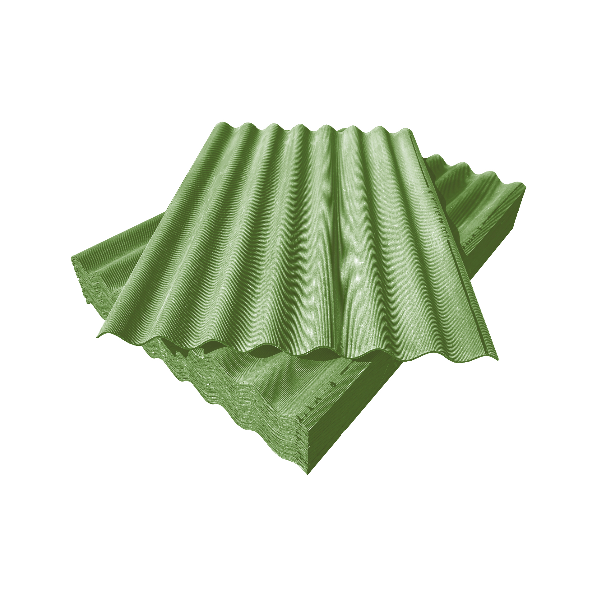 Шифер восьмиволновой 1750×1130×5.2 ГОСТ (Зелёный) изображение, анонсные картинки товара