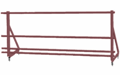 Ограждение кровельное со снегозадержателем на фальц Optima 0,65х2м RAL 3009 изображение, анонсные картинки товара