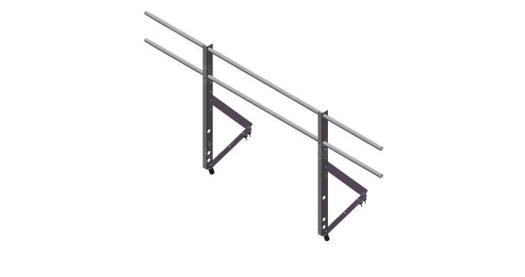 Ограждение кровельное Optima 0,9х2м RAL 8017 изображение, анонсные картинки товара